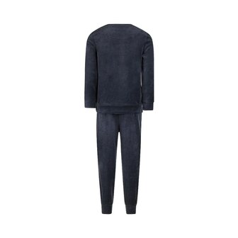 Charlie Choe Jongens Velours Pyjama Navy O57057-42 | 32315