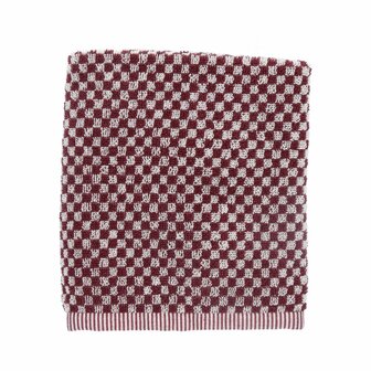 Bunzlau Castle Keukendoek Small Check Burgundy 6420| 32439