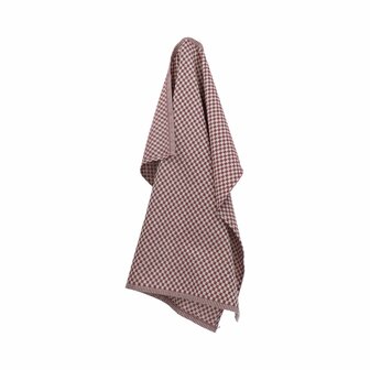 Bunzlau Castle Theedoek Small Check Burgundy 6421| 32439