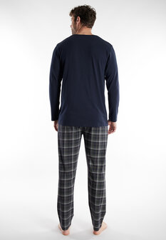 Tom Tailor Heren Pyjama Donkerblauw 71460-4009-654 | 32183-32184