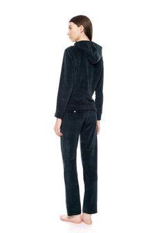 Pink Label Dames Velours Huispak Black WN-1000 | 32422