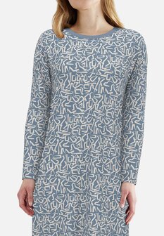Tom Tailor Dames Nachthemd Blauw 60352-6085-625 | 32182