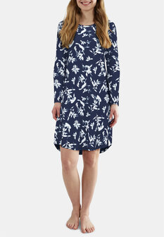 Tom Tailor Dames Nachthemd Donkerblauw 60348-6085-635 | 32227