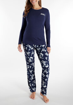 Tom Tailor Dames Pyjama Donkerblauw 60347-6085-635 | 32228