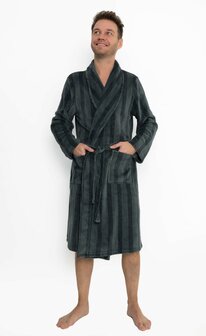 Outfitter Heren Badjas Fleece Groen 496942 | 32140