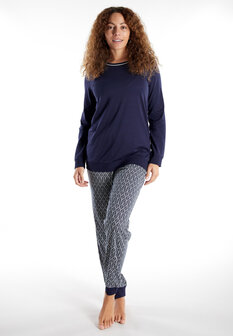 G&ouml;tzburg Dames Pyjama Blauw 250241-4009-655 | 32235