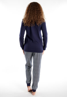 G&ouml;tzburg Dames Pyjama Blauw 250241-4009-655 | 32235
