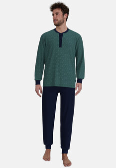 G&ouml;tzburg Heren Pyjama Donkergroen 452329-4009-335 | 32200