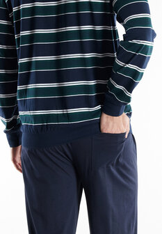G&ouml;tzburg Heren Pyjama Donkergroen 452333-4065-362 | 32201-32202