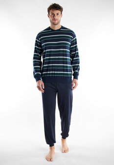 G&ouml;tzburg Heren Pyjama Donkergroen 452333-4065-362 | 32201-32202