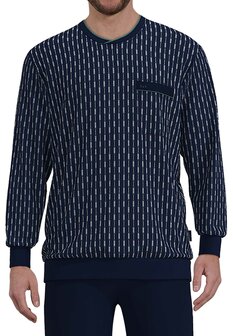 G&ouml;tzburg Heren Pyjama Donkerblauw 452330-4009-665 | 32198