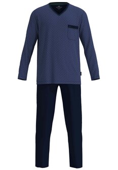 G&ouml;tzburg Heren Pyjama Blauw 452326-4009-625 | 32203
