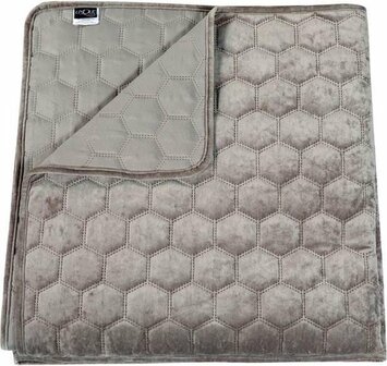 Unique Living Sprei Peggy Light Grey | 30936-32487