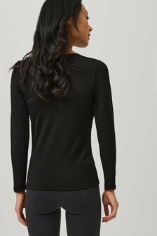 Ysabel Mora Dames Long Sleeve Thermo Shirt Black 70002 | 29334