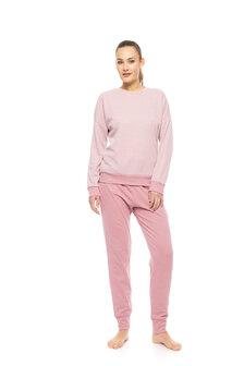 Pink Label Dames Pyjama Zic Zac Rose W1782 | 32536