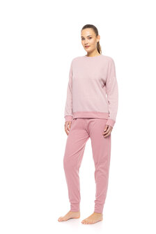 Pink Label Dames Pyjama Zic Zac Rose W1782 | 32536