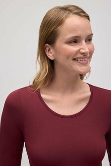 Ysabel Mora Dames Long Sleeve Thermo Shirt Cabernet Red 70002 | 32514