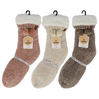 Apollo Dames Huissokken Cream 123648025 | 32482
