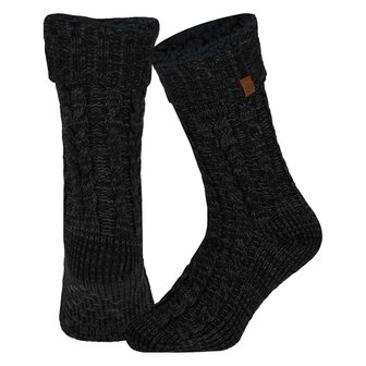 Apollo Heren Huissokken Donkerblauw  Gemeleerd 121748007 | 32481