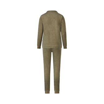 Charlie Choe Dames Velours Huispak Faded Green O57119-38 | 32310