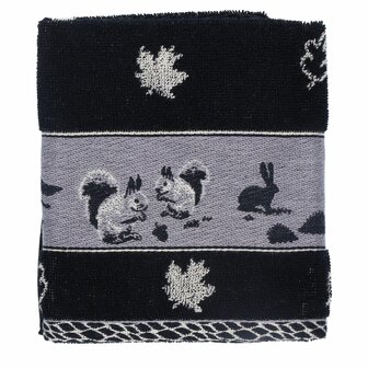 Bunzlau Castle Keukendoek Forest Animals Black 6426 | 32564