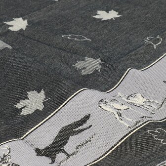 Bunzlau Castle Theedoek Forest Animals Black 6427 | 32564