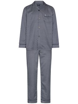Robson Heren Doorknoop Pyjama Dark Blue 122252-801-1 | 32267