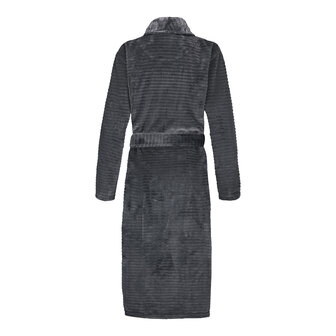 Ten Cate Dames Badjas Dark Grey Stripe 60529-6178 | 32575