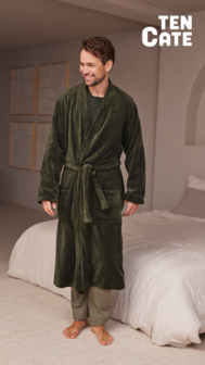 Ten Cate Heren Badjas Dark Green 60531-6181 | 32567