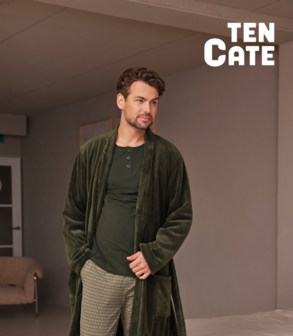 Ten Cate Heren Badjas Dark Green 60531-6181 | 32567