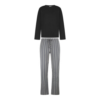 Ten Cate Men Pyjama Antraciet Stripe 60532-6165 | 32464