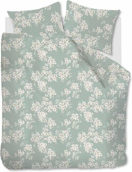 Ariadne At Home Dekbedovertrek Bloomimg Flowers Blue Green 31885