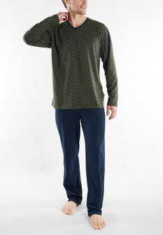 Ceceba Heren Pyjama Dark Green 31288-6533-335 | 32444
