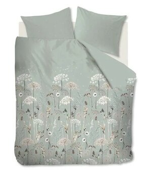 Ariadne At Home Flanel Dekbedovertrek Flowers Green 32627