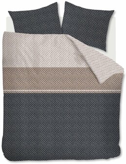 Beddinghouse Dekbedovertrek Naomi Antracite 32603