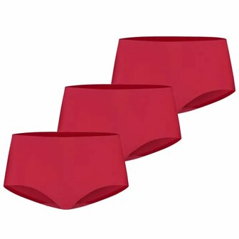 Ten Cate Women Secrets Midi Brief 3-Pack Red 60827-634 | 32662