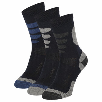 Apollo Heren Wandel Sokken 3-Pack Donkerblauw 122434000 | 32709