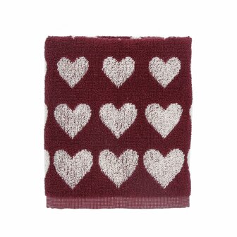 Bunzlau Castle Keukendoek Hearts Burgundy 6412 | 32441
