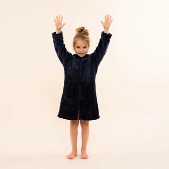 Charlie Choe Kinder Badjas Navy O57016-41 | 32340