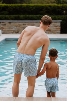DJ Dutchjeans Heren Zwemshort Aqua Blue P55700-4517 | 31613