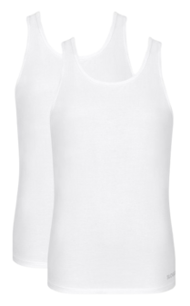 Sloggi Men Go ABC 2.0 Tanktop 2-Pack White 10217898-003 | 30035