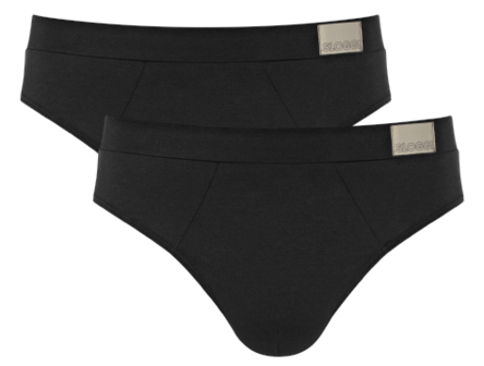 Sloggi Men Go Natural Brief 2-Pack Black 10214618-004 | 27853