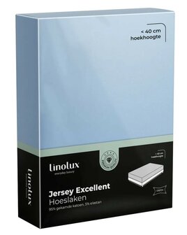 Linolux Jersey Excellent Hoeslaken Light Blue BLLNX33 | 26014