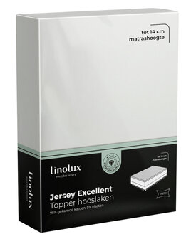 Linolux Jersey Excellent Topper Hoeslaken Offwhite BLLNX33THL | 25164