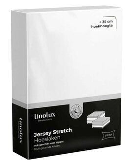 Linolux Jersey Stretch Hoeslaken Wit BLLNX15-100WIT | 9979