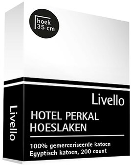 Hotel Collection Hoeslaken Perkal Egyptisch Katoen Wit PK35WI HL | 492-494-496-2407