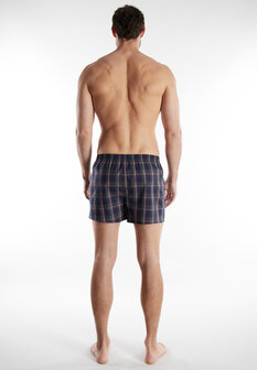 Tom Tailor Heren Woven Boxer 2-Pack Blauw Ruit 742597-634 | 32837