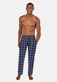 Tom Tailor Heren Woven Broek Blue Red 71414-5100-434 | 32823