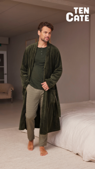 Ten Cate Heren Badjas Dark Green 60531-6181 | 32567