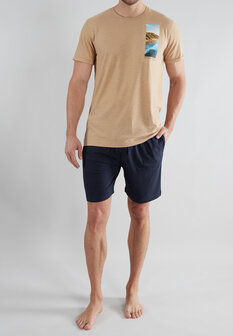 Tom Tailor Heren Shortama Zand 71436-4012-521 | 32787